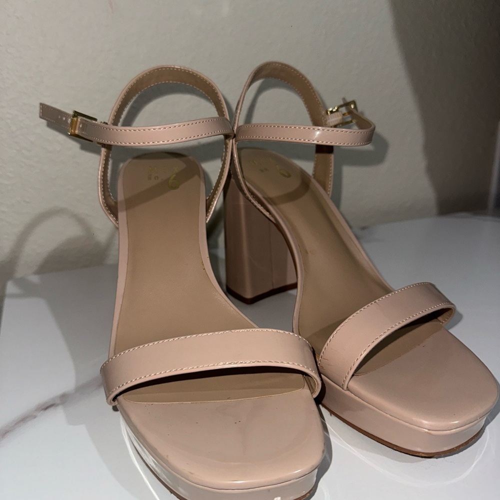 Mix No. 6 Blush Block Heel Sandals